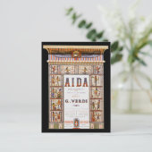 Opera Music, Egyptisch Aida door Verdi Briefkaart (Staand voorkant)
