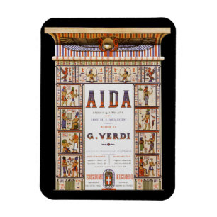  Opera Music, Egyptisch Aida door Verdi Magneet