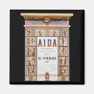 Opera Music, Egyptisch Aida door Verdi Magneet