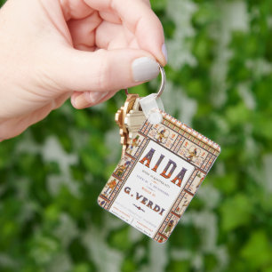  Opera Music, Egyptisch Aida door Verdi Sleutelhanger