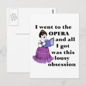 Opera Obsessie Briefkaart (Voorkant / Achterkant)