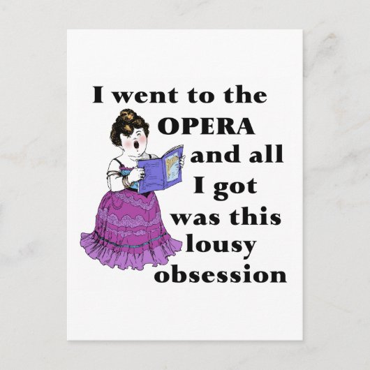 Opera Obsessie Briefkaart (Voorkant)