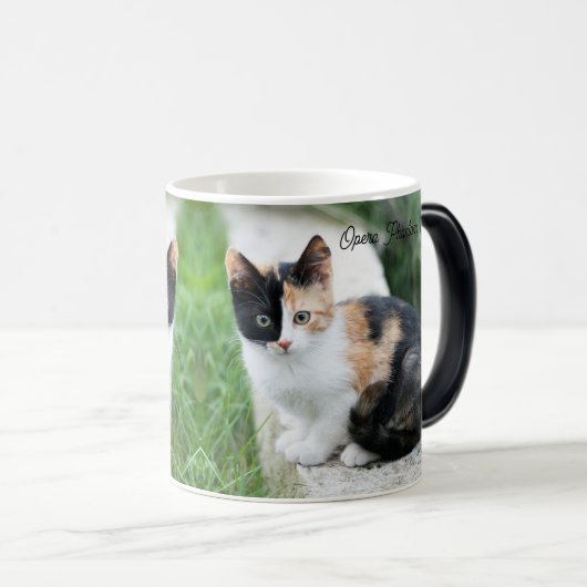 Opera Phantom Cat Magische Mok (Voorkant rechts)