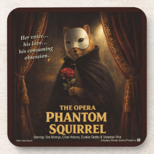 Opera Phantom Eekhoorn Parodie Bier Onderzetter