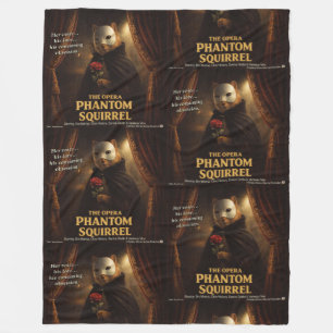 Opera Phantom Eekhoorn Parodie Fleece Deken