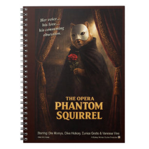 Opera Phantom Eekhoorn Parodie Notitieboek