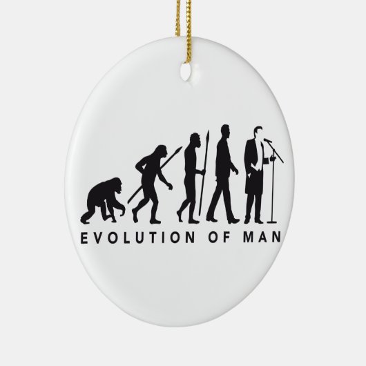 Opera singer evolution of man keramisch ornament (Rechts)