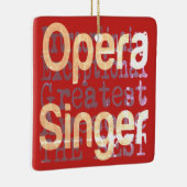 Opera Singer Extraordinaire Keramisch Ornament (Rechts)