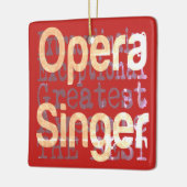 Opera Singer Extraordinaire Keramisch Ornament (Links)