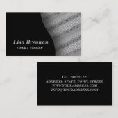 Opera Singer , muzikant , Classics Notes Visitekaartje (Voorkant / Achterkant)