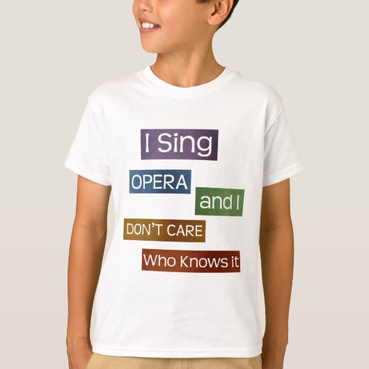 Opera Singer T-shirt (Voorkant)