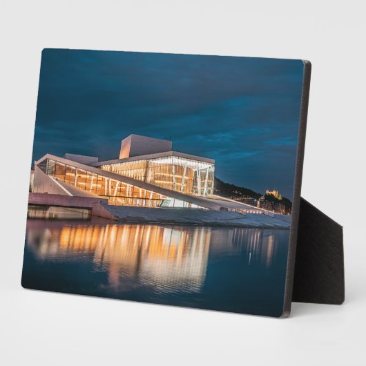 Opera van Oslo Fotoplaat (Zijkant)