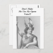 Opera Voice Briefkaart (Voorkant / Achterkant)