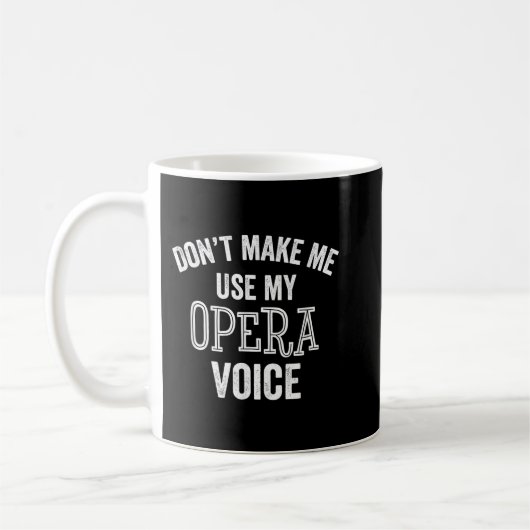 Opera Voice Funny Singer Teacher Chorus Vocal Coac Koffiemok (Links)