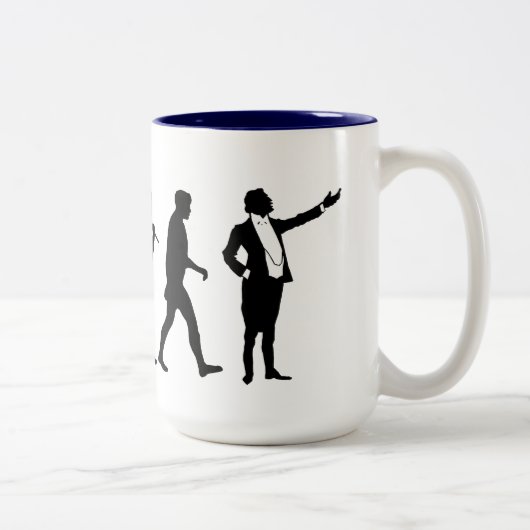Opera-zangers en opera-liefhebbers die cadeaus zin tweekleurige koffiemok (Rechts)