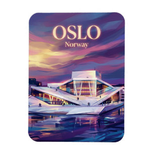 Operahuis van Oslo Noorwegen Magneet