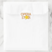 operastiel ronde sticker (Tas)