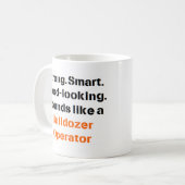 opérateur bulldozer son Mug (Devant gauche)