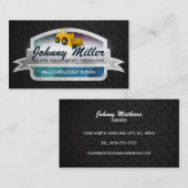 Opérateur de machinerie lourde Cartes de visite (Devant / Derrière)