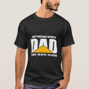 Opérateur d'équipement lourd Papa Tshirt Excavateu