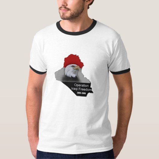 Operatie Irakese Freedom Custom Front (Front en Vo T-shirt (Voorkant)