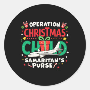 Operatie Kerst Kind Grappig Familie Matching XM Ronde Sticker
