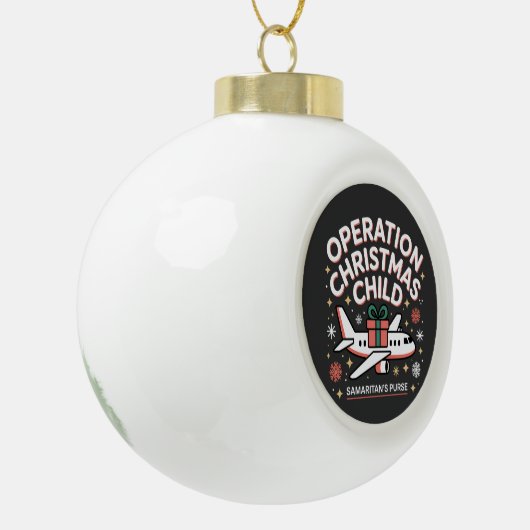 Operatie Kerstkind Samaritan Purse  Keramische Bal Ornament (Links)