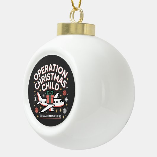 Operatie Kerstkind Samaritan Purse  Keramische Bal Ornament (Rechts)