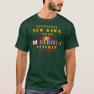 Operatie Nieuwe Dawn Service Lint Bar W GWT Irak 2 T-shirt