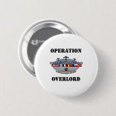 Operatie Overlord 1944 Ronde Button 5,7 Cm (Voorkant /achterkant)
