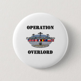 Operatie Overlord 1944 Ronde Button 5,7 Cm