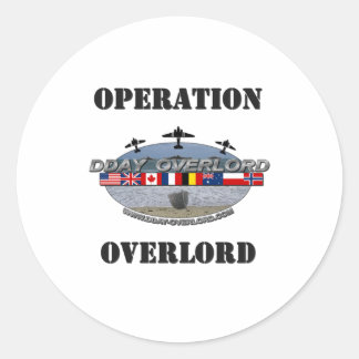 Operatie Overlord 1944 Ronde Sticker
