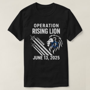Operatie Rijzende Leeuw 2025 Israël-Iran Militai T-shirt