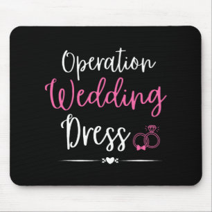 Operatie Trouwjurk Bachelorette Feest Trouwen Muismat