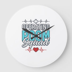 Operatiekamer Team Chirurgisch Team Shirt Ontwerp_ Grote Klok