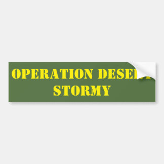 Operation Desert Stormy Bumpersticker