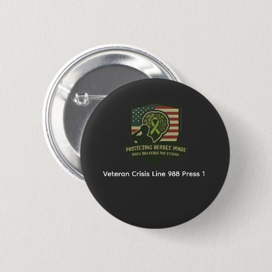 Operation Mind Shield Knop Ronde Button 5,7 Cm (Voorkant /achterkant)