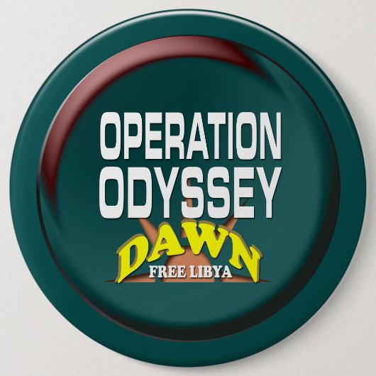 Operation Odyssey Dawn Ronde Button 6,0 Cm (Voorkant)