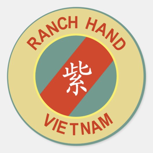 Operation Ranch Hand Patch Ronde Sticker (Voorkant)