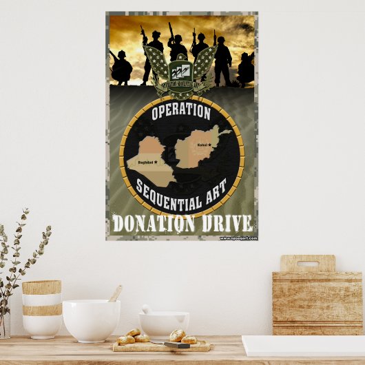 Operation Sequential Art: Donation Drive Poster (Keuken)
