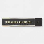 Operations Department Sjabloon tekst Deurbordje (Voorkant)