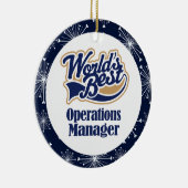 Operations Manager Cadeausistentie Keramisch Ornament (Rechts)