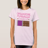 Operations Manager Chocolate Gift voor haar T-shirt (Voorkant)