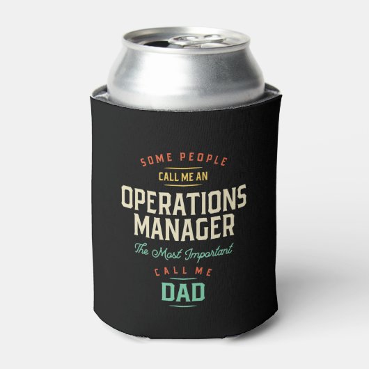 Operations Manager en papa Blikjeskoeler (Blikje Voorkant)