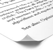 Operations Research Analyst Persoonlijke Gift Post Poster (Hoek)