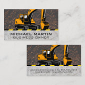 Operator Bouwmachine | Grondverzetter Visitekaartje (Voorkant / Achterkant)
