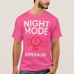 Operazanger Vocalist Leven Koor Muziek Theater Opt T-shirt