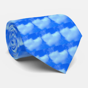 Opgeblazen Hartvormige Wolken Band Stropdas