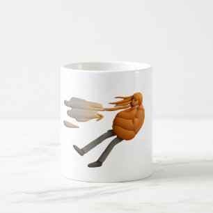 Opgeblazen Mok - Funny Cartoon Coffee Cup