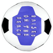 Opgebracht op de strand voetbal (Gedraaid)